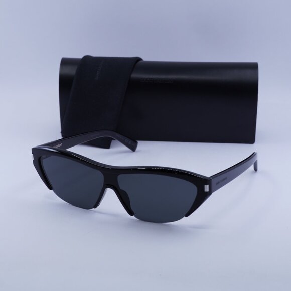 ?️ New Saint Laurent SL704 001 Sunglasses - Shiny Black Frame, Grey Lenses main image 9